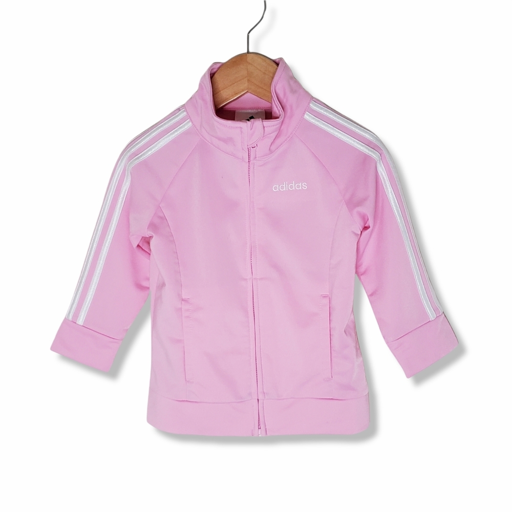 Adidas Girls Pink Track Jacket Size 18 Months